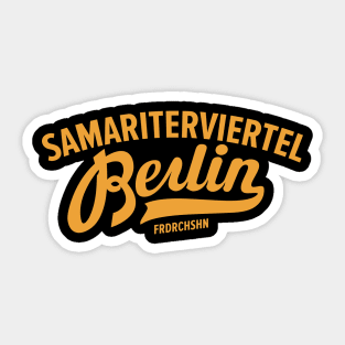 Friedrichshain's Samariterviertel  – Wo Kreativität und Gemeinschaft aufblühen Sticker